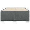 vidaXL Posteljni okvir brez vzmetnice temno siv 120x200 cm blago