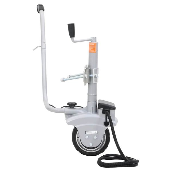 vidaXL Podporno kolo za prikolico motorizirano 12 V 350 W aluminij