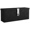 vidaXL &Scaron;katla za shranjevanje črna 50x15x20,5 cm aluminij