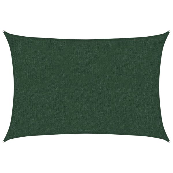vidaXL Senčno jadro 160 g/m&sup2; temno zeleno 2x3 m HDPE