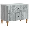 vidaXL Nočna omarica Siva Sonoma 62 x 34,5 x 48 cm Inženirski les