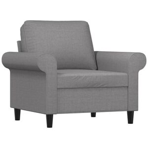 vidaXL Fotelj svetlo siv 60 cm blago