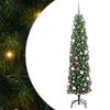 vidaXL Umestno božično drevo Zelena 180 cm PVC in Jeklo in Plastika