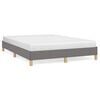 vidaXL Posteljni okvir brez vzmetnice temno siv 140x190 cm blago