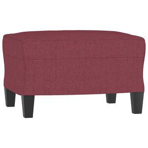 vidaXL Stolček za noge vinsko rdeč 60x50x41 cm blago