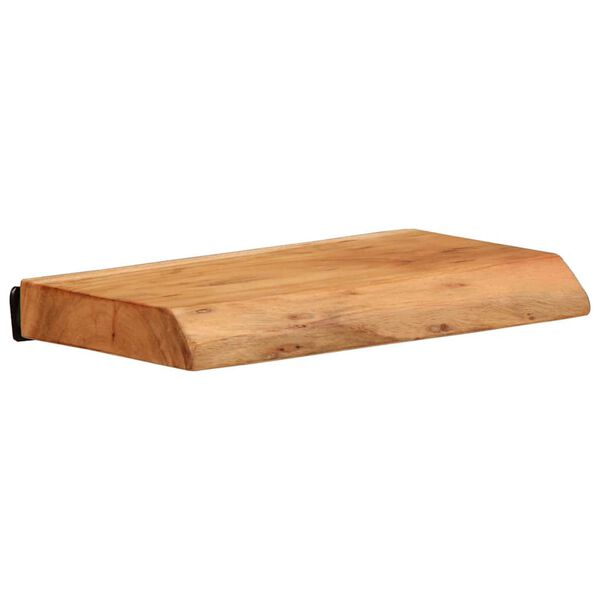 vidaXL Stenske police 2 kosa 30x20x3,5 cm masivni les akacija
