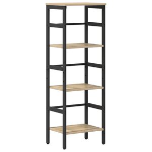 vidaXL Knjižna polica 3 nivojev 40 x 29,5 x 115 cm Inženirski les
