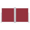 vidaXL Zložljiva stranska tenda rdeča 140x600 cm