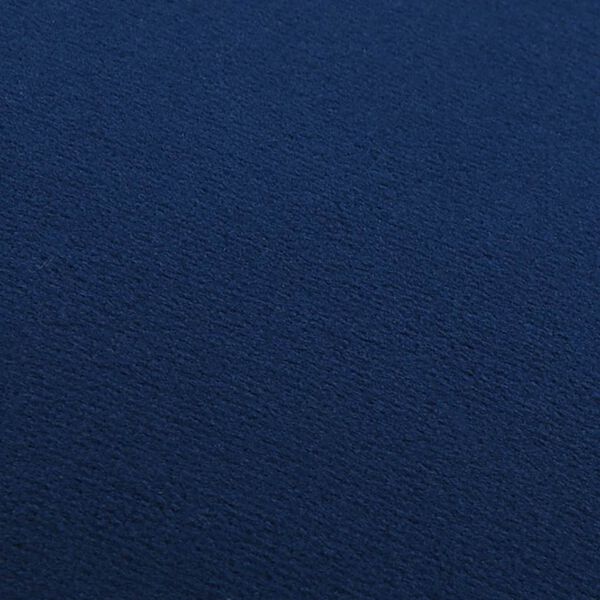 vidaXL Stolček moder in zlat žamet 28 x 36 cm