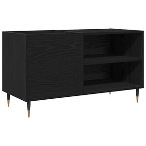 vidaXL Omara za plo&scaron;če Črna Orehovina 85 x 38 x 48 cm Inženirski les