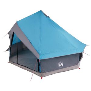 vidaXL Tipi &scaron;otor 8-osebni Modra tafeta
