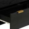 vidaXL Komoda črn 60x33x75 cm inženirski les