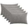 vidaXL Prevleka za blazino 6 pcs HEERLEN Svetlo siva 50 x 75 cm