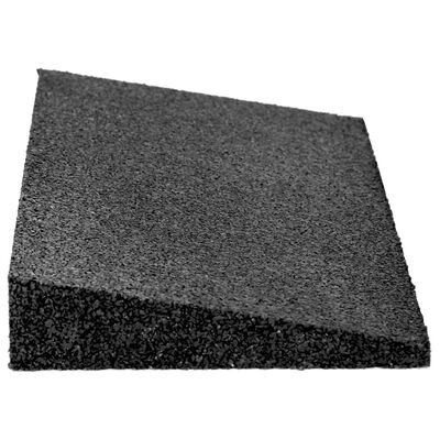 vidaXL Gumijasta klančina 2 kosa črna 50x20x1-4,3 cm
