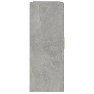 vidaXL Stenska omarica betonsko siva 69,5x32,5x90 cm inženirski les
