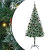 vidaXL Umestno božično drevo med 300 LED Zelena 180 cm PVC in Jeklo