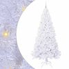 vidaXL Umestno božično drevo med 300 LED Bela 240 cm PVC in jeklo