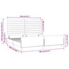 vidaXL Posteljni okvir brez vzmetnice temno siv 160x200 cm blago
