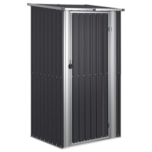 vidaXL Vrtna lopa antracitna 118,5x97x209,5 cm pocinkano jeklo