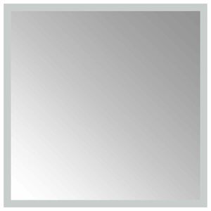 vidaXL LED kopalni&scaron;ko ogledalo Transparentno 40 x 40 cm kaljeno steklo
