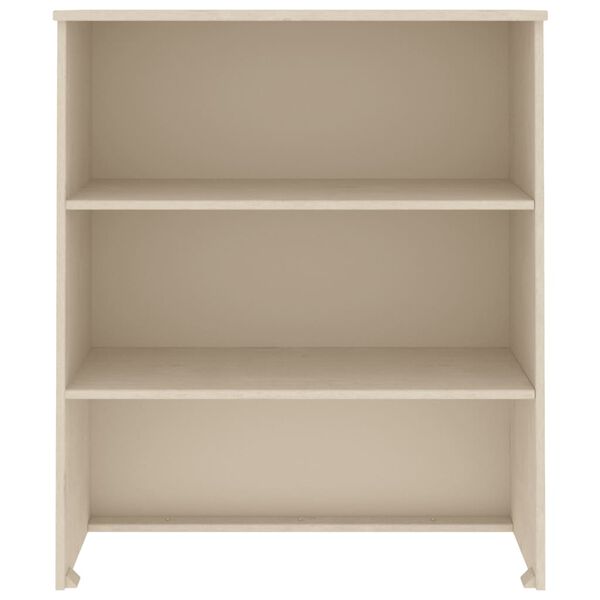 vidaXL Zgornja omarica HAMAR medeno rjava 85x35x100 cm trdna borovina