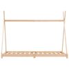 vidaXL Otroški posteljni okvir iz trdne borovine 90x200 cm