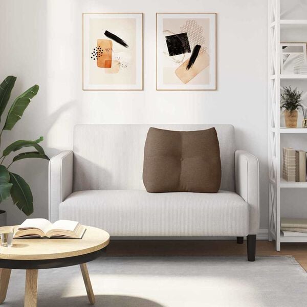 vidaXL Poglavni vzglavnik Rjava 60 x 24 x 50 cm blago