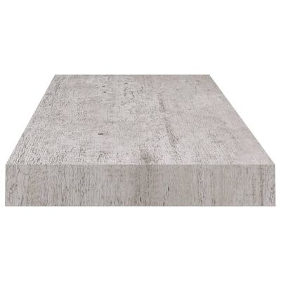 vidaXL Stenske police 4 kosi betonsko sive 60x23,5x3,8 cm MDF