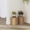 vidaXL Stojalo za rastline 2 kosa artisan hrast 15x15x20 cm inž. les