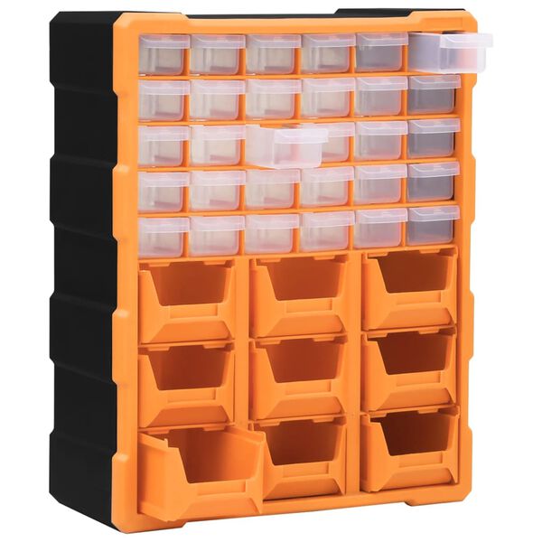 vidaXL Organizator z 39 predali 38x16x47 cm