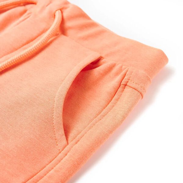 Otroške kratke hlače z vrvico neon oranžna 140