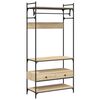 vidaXL Omara s predali sonoma hrast 89x39x184,5 cm konstruiran les