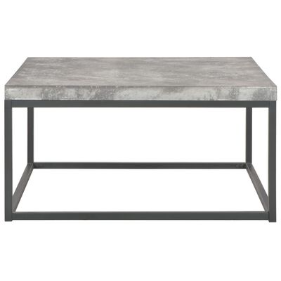 vidaXL Klubska mizica 75x75x38 cm betonski izgled