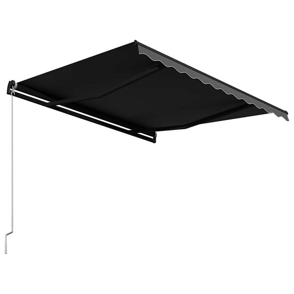 vidaXL Ročno zložljiva tenda 350x250 cm antracitna
