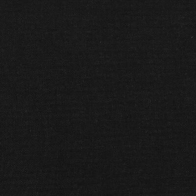vidaXL Posteljni okvir z vzglavjem črn 120x190 cm tkanina