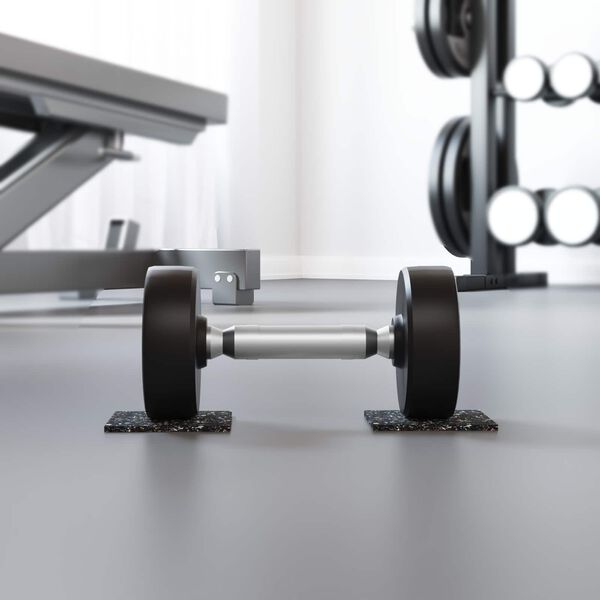 vidaXL Guma valj Črna Guma