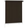 vidaXL Zunanja rolo senčila 125 (&Scaron;) x 140 (V) cm rjave barve