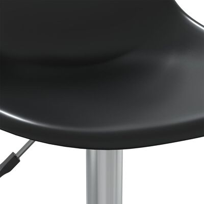 vidaXL Vrtljivi jedilni stoli 2 kosa črni PP