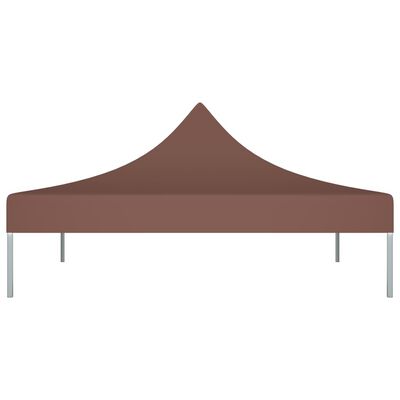 vidaXL Streha za vrtni šotor 2x2 m rjava 270 g/m²