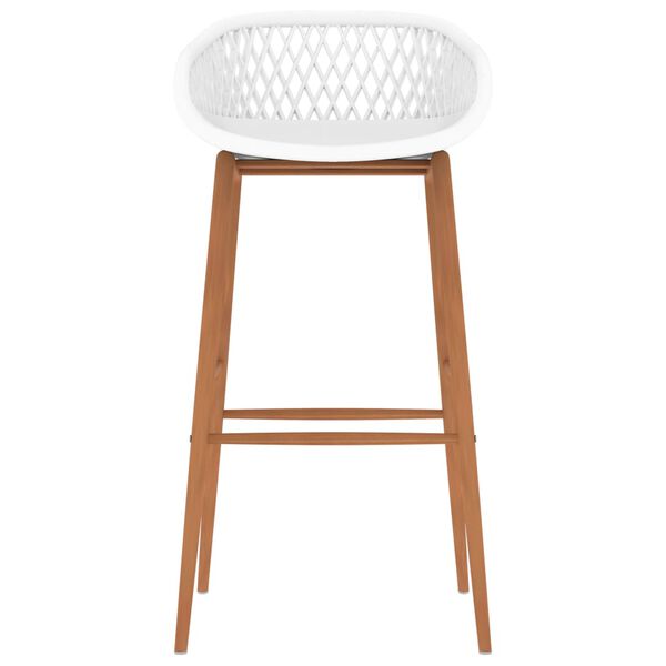 vidaXL Barski stolčki 4 kosi beli