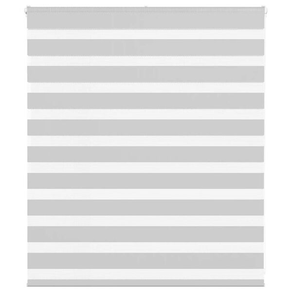 vidaXL Zebra senčilo svetlo sivo 125x100 cm tkanina &scaron;irina 120,9 cm