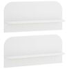 vidaXL Stenska polica 2 kos Bela 80,5 x 13,5 x 37,5 cm Inženirski les