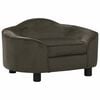 vidaXL Pasji kavč temno siv 67x47x36 cm pli&scaron;