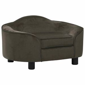 vidaXL Pasji kavč temno siv 67x47x36 cm pli&scaron;