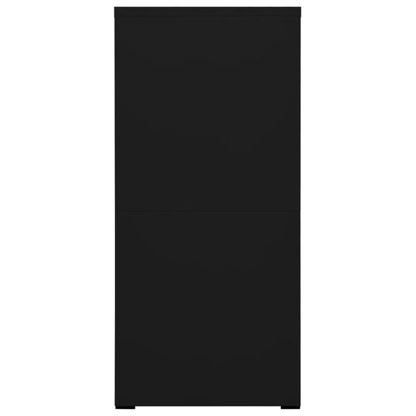 vidaXL Arhivska omarica črna 46x62x133 cm jeklo