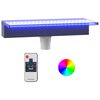 vidaXL Slap za bazen z RGB LED lučmi akril 45 cm