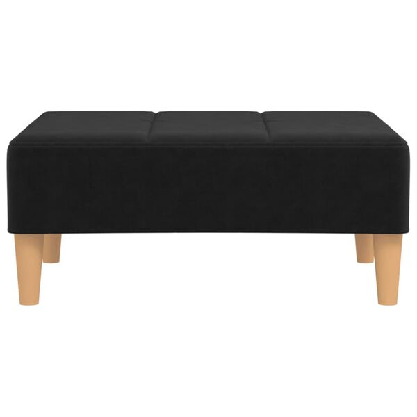 vidaXL Stolček za noge črn 78x56x32 cm blago