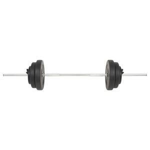 vidaXL Palica z utežmi 60 kg