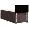 vidaXL Box spring postelja z vzmetnico temno rjav 90x190 cm blago