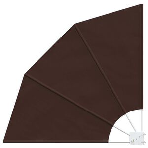 vidaXL Zaslon za zasebnost na balkonu 160 x 160 cm Poliester Rjava